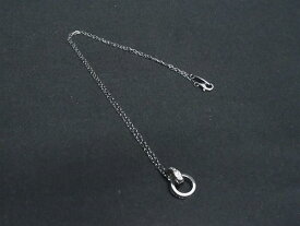 ■美品■ STAR JEWELRY スタージュエリー スチール ダイヤモンド 0.03ct ネックレス ペンダント アクセサリー シルバー系 DK2042