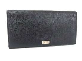 ■美品■ BALLY バリー レザー 二つ折り 長財布 ウォレット 札入れ メンズ レディース ブラック系 DK1028