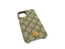 ■新品■未使用■ GUCCI グッチ 668406・617664 GGマーモント GG柄 PVC iPhone12/12Proケース アイフォンケース アイボリー系 FR4274