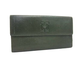 HIROFU ヒロフ レザー 二つ折り 長財布 ウォレット 札入れ 小銭入れ レディース メンズ グリーン系 DK4515