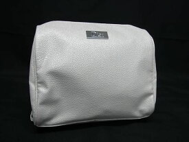 ■美品■ ChristianDior クリスチャンディオール レザー クラッチバッグ セカンドバッグ ポーチ レディース アイボリー系 DF8283