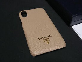 PRADA プラダ 1ZH058 サフィアーノレザー iPhoneX/XS 対応 アイフォンケース スマホケース レディース ブラウン系 AU9498