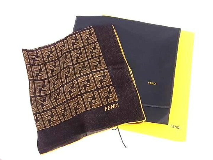楽天市場】□新品同様□ FENDI フェンディ ズッカ柄 シルク100 