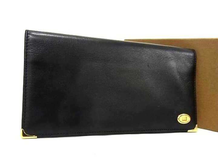 楽天市場】□新品同様□ dunhill ダンヒル レザー 二つ折り 長財布 