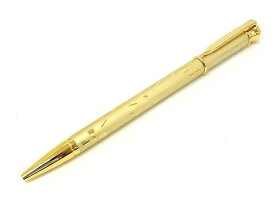 ■新品同様■ MIKIMOTO ミキモト 本真珠 アコヤ真珠 パール 約4mm ツイスト式 ボールペン 筆記用具 文房具 ゴールド系 DK3233