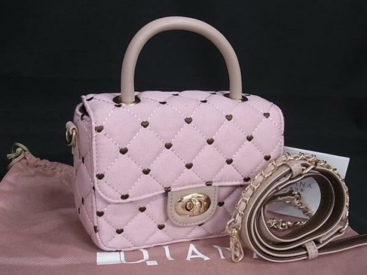 楽天市場】□極美品□ DIANA ダイアナ キャンバス ハート柄 2WAY 
