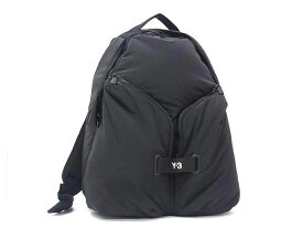 ■極美品■ Y-3 ワイスリー ヨウジヤマモト ナイロン リュックサック デイパック バックパック メンズ ブラック系 FR4800