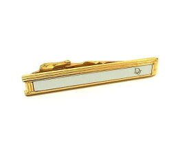 ChristianDior クリスチャンディオール ヴィンテージ タイクリップ ネクタイピン アクセサリー ゴールド系×ホワイト系 DN2162