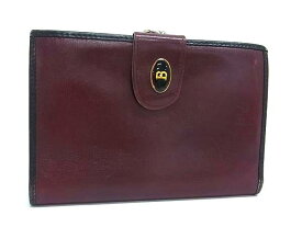 BALLY バリー ヴィンテージ レザー 二つ折り 財布 ウォレット 小銭入れ 札入れ カード入れ メンズ ボルドー系 DN2448
