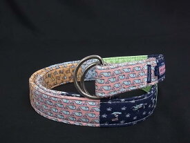 vineyard vines ヴィニヤードヴァインズ コットン100％ Dリング ベルト 表記サイズ L 子供 キッズ マルチカラー DN1468