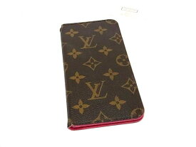 LOUIS VUITTON ルイヴィトン M63401 モノグラム フォリオ iPhone7plus/8plus 対応 アイフォンケース スマホケース ブラウン系 DN2220
