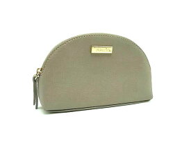 ■美品■ FURLA フルラ レザー マルチケース メイクポーチ マルチポーチ 小物入れ レディース メンズ グレージュ系 DJ2881