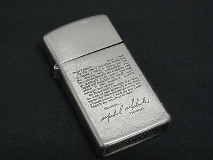 楽天市場】ZIPPO ジッポー ヴィンテージ 1989年製 Dear friends 高級 