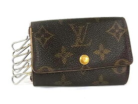 LOUIS VUITTON ルイヴィトン M62630 モノグラム ミュルティクレ6 6連 キーケース 鍵入れ レディース メンズ ブラウン系 DN2786
