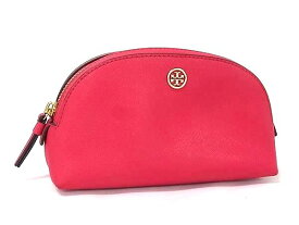 TORY BURCH トリーバーチ レザー マルチポーチ マルチケース 小物入れ メイクポーチ レディース ピンク系 DN2788