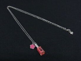 MARY QUANT マリークワント マニキュアモチーフ ネックレス ペンダント アクセサリー レディース シルバー系×ピンク系 DN3320