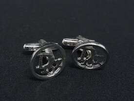 ChristianDior クリスチャンディオール カフリンクス カフスボタン ビジネス 紳士 メンズ レディース シルバー系 DN3467