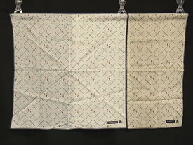 ■極美品■ BURBERRY バーバリー コットン100％ ハンカチ ハンカチーフ レディース 2点セット アイボリー系 ライトベージュ系 DG6742