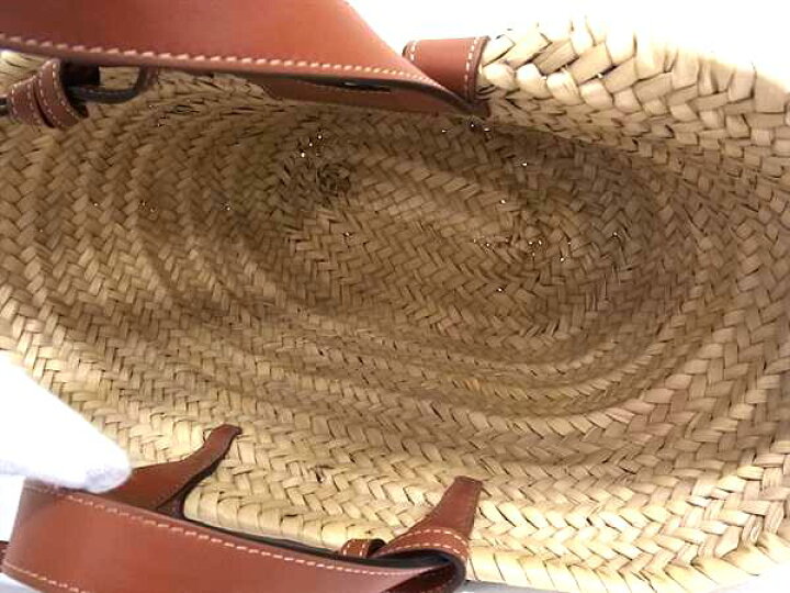 楽天市場】□美品□ CELINE セリーヌ トリオンフ パニエ ストロー かご 