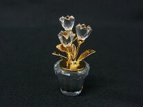 楽天市場】置物 スワロフスキー 花の通販