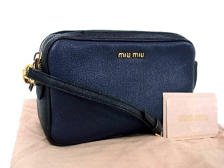 楽天市場】□新品□未使用□ miumiu ミュウミュウ マドラス レザー 