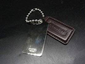 ■美品■ COACH コーチ レザー キーホルダー バッグチャーム レディース メンズ ブラウン系 DL2440