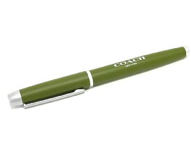 ■美品■ COACH コーチ ボールペン 筆記用具 文房具 ステーショナリー グリーン系 DD3667