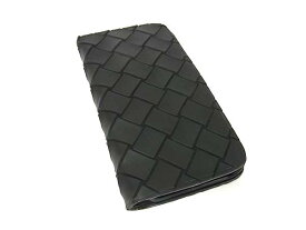 BOTTEGA VENETA ボッテガヴェネタ イントレチャート PVC 手帳型 iPhone12/12Pro 対応 アイフォンケース ブラック系 BP8714