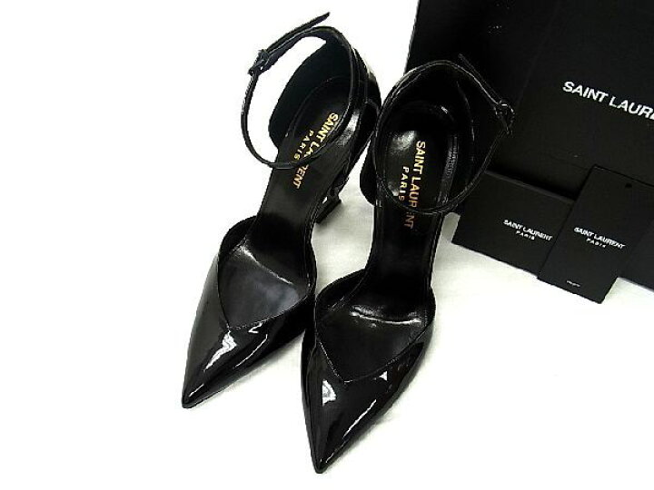 楽天市場】□美品□ SAINT LAURENT サンローラン パテントレザー 