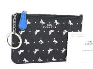 ■極美品■ COACH コーチ F59781 バタフライ 蝶々 PVC キーリング付き コインケース コインパース 小銭入…