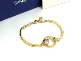 ■新品■未使用■ SWAROVSKI スワロフスキー ラインストーン ブレスレット アクセサリー レディース ゴールド系 BE4909