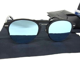 ■新品同様■ DIOR HOMME ディオールオム SUBA4 67□10 150 ミラーレンズ サングラス メガネ 眼鏡 メンズ ブラック系 AL5162