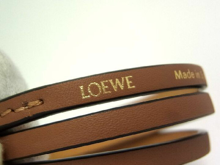 楽天市場】□新品□未使用□ LOEWE ロエベ レザー 3連 ブレスレット 