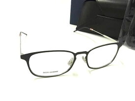 ■新品同様■ DIOR HOMME ディオールオム 0223 メガネ 眼鏡 メンズ レディース ブラック系 AU1202