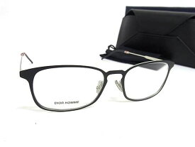 ■新品同様■ DIOR HOMME ディオールオム DIOR0223 メガネ 眼鏡 レディース メンズ ブラック系 AU1205