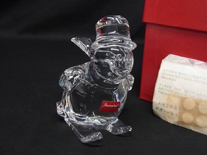 楽天市場】□新品同様□ Baccarat バカラ クリスタルガラス スノーマン 