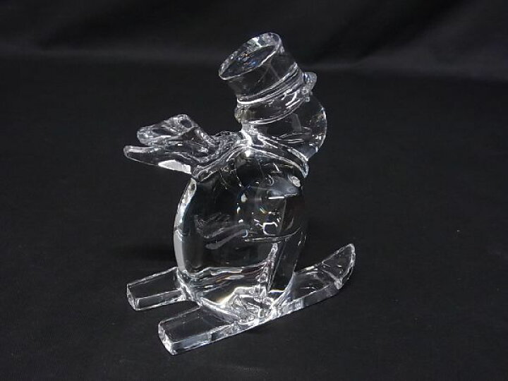楽天市場】□新品同様□ Baccarat バカラ クリスタルガラス スノーマン 