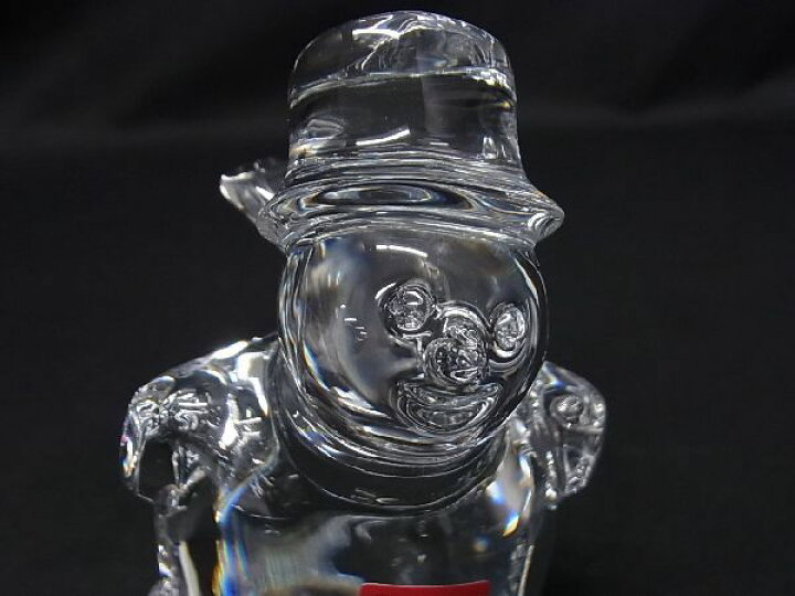 楽天市場】□新品同様□ Baccarat バカラ クリスタルガラス スノーマン 
