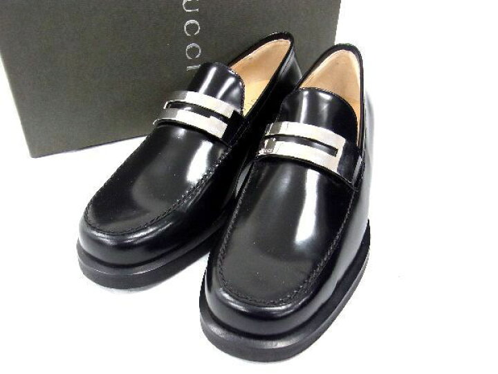 楽天市場】□新品同様□ GUCCI グッチ レザー ローファー サイズ6 1/2 