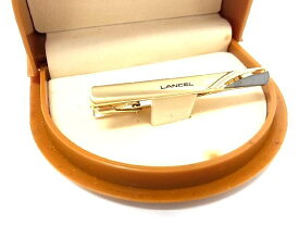 ■美品■ LANCEL ランセル ネクタイピン タイプリップ ビジネス 紳士 メンズ ゴールド系 DD1104