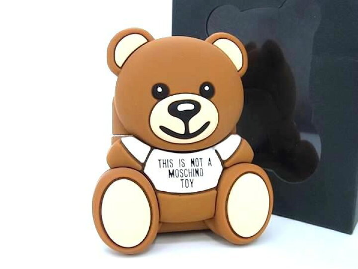 楽天市場】□美品□ MOSCHINO モスキーノ シリコン くま AirPodsケース  