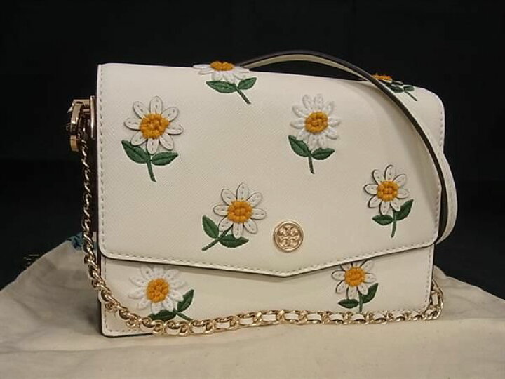 楽天市場】□新品同様□ TORY BURCH トリーバーチ レザー フラワー 花 