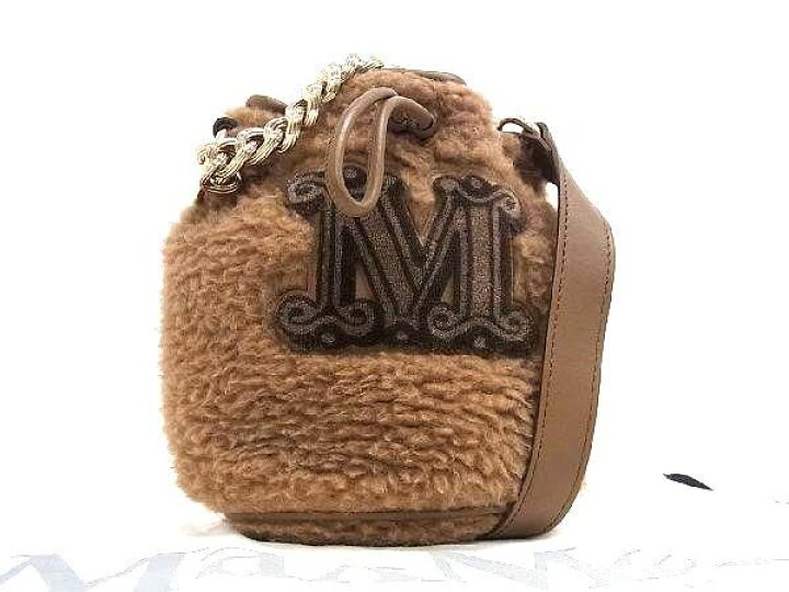 楽天市場】□新品同様□ Max Mara マックスマーラ ボア×レザー クロス 