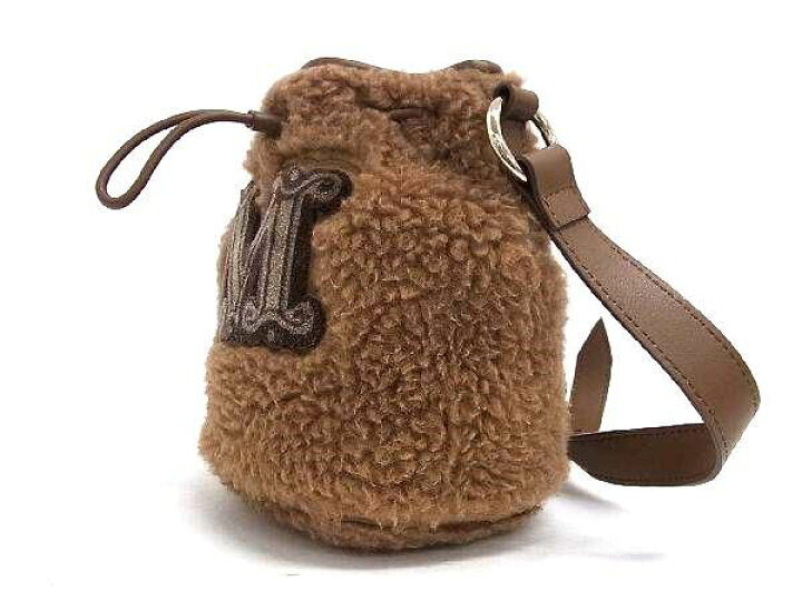 楽天市場】□新品同様□ Max Mara マックスマーラ ボア×レザー クロス 