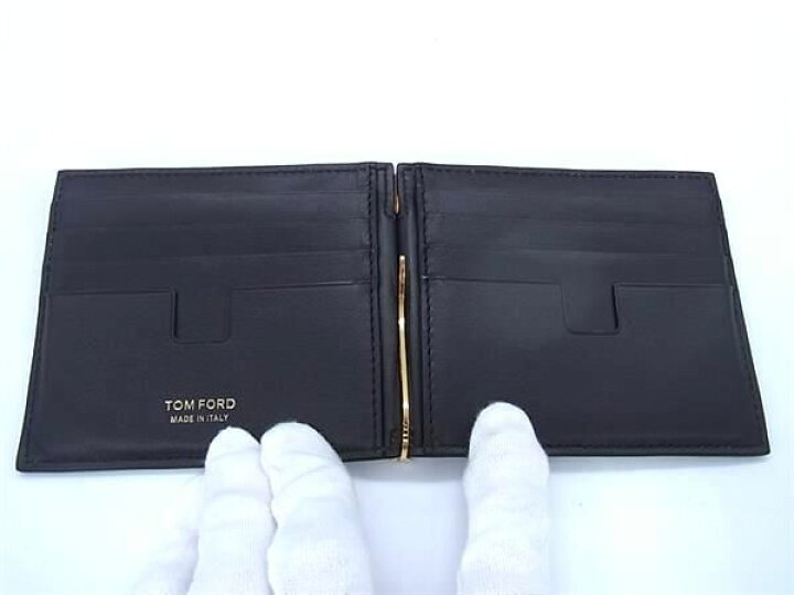 楽天市場】 □新品同様□ TOM FORD トムフォード レザー 二つ折り 財布  