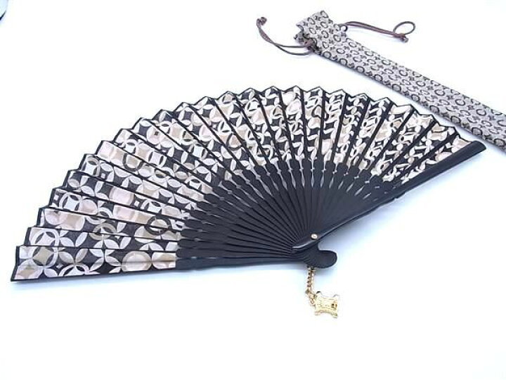楽天市場】□新品同様□ CELINE セリーヌ マカダム 扇子 団扇 うちわ 