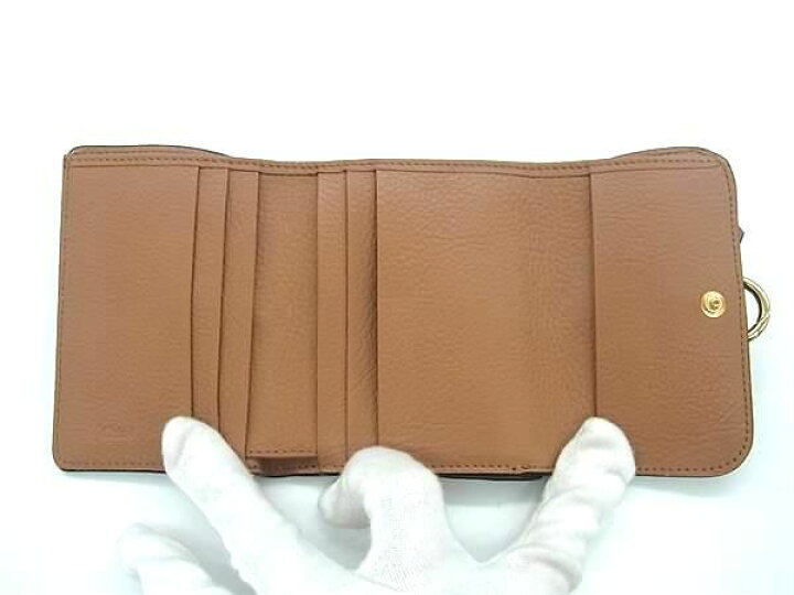 楽天市場】□新品同様□ Chloe クロエ アルファベット レザー 二つ折り  