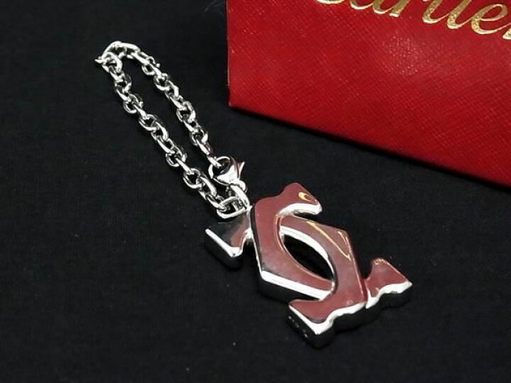 楽天市場】□極美品□ Cartier カルティエ 2Cロゴ キーホルダー バッグ 