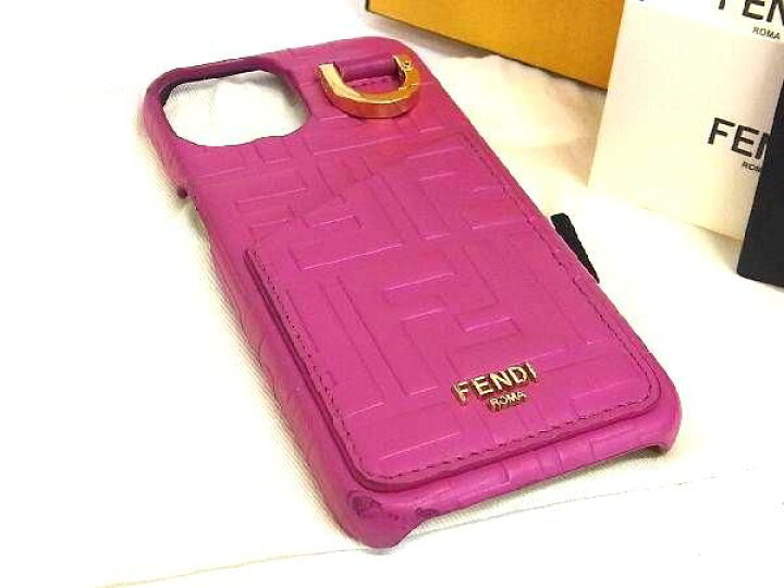 楽天市場】FENDI フェンディ ズッカ柄 レザー iPhone14 対応 