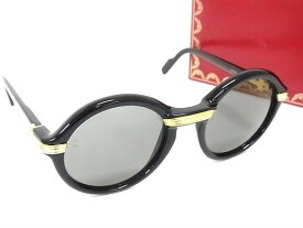 ■新品同様■ Cartier カルティエ トリニティ サングラス メガネ 眼鏡 レディース メンズ ブラック系 AW9107